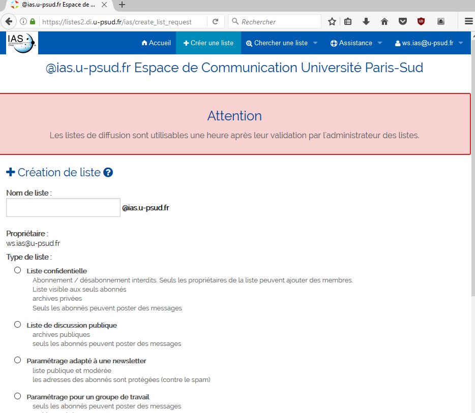 messagerie [Informations, et conseils du service